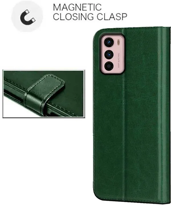 Green_Artificial_Leather_Moto_G42_Back_Cover