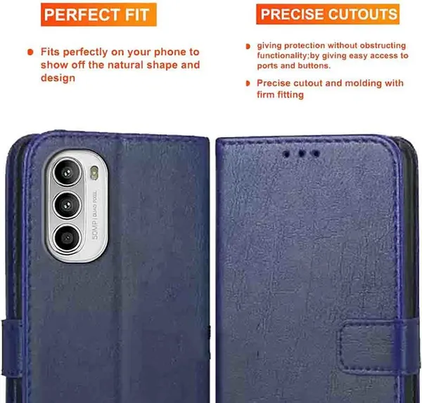 Blue_Artificial_Leather_Moto_G52_Back_Cover