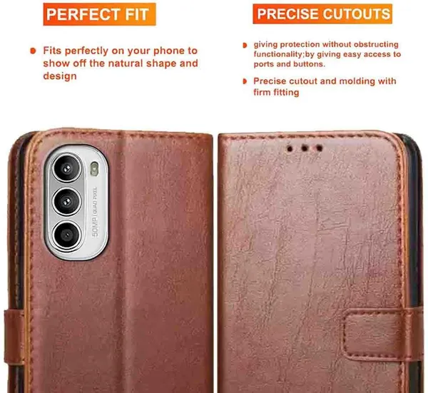 Brown_Artificial_Leather_Moto_G52_Back_Cover