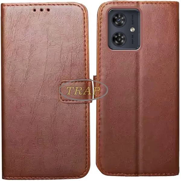 Brown_Artificial_Leather_Moto_G54_5G_Back_Cover