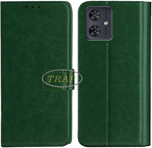 Green_Artificial_Leather_Moto_G54_5G_Back_Cover