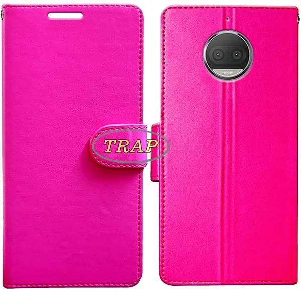 Pink_Artificial_Leather_Motorola_Moto_G5s_Plus_Back_Cover