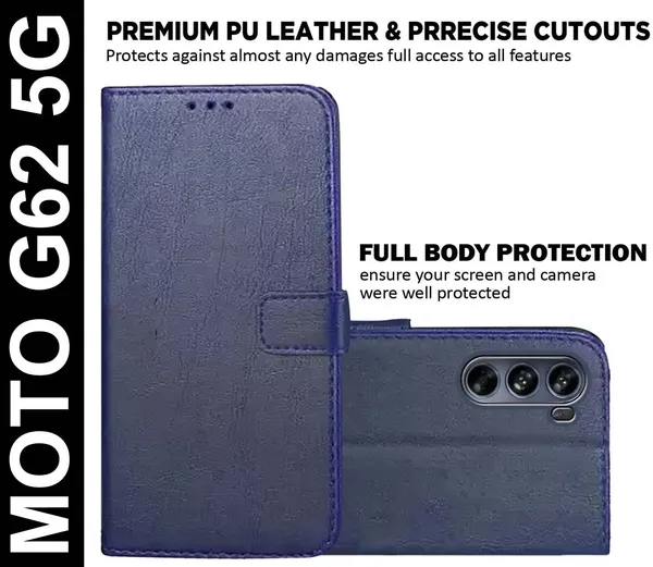 Blue_Artificial_Leather_Moto_G62_5G_Back_Cover