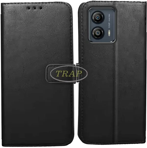 Black_Artificial_Leather_Moto_G73_5G_Back_Cover