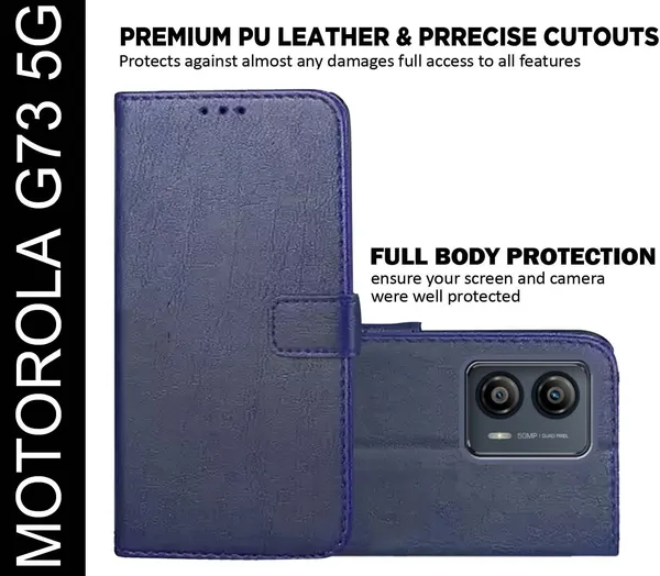 Blue_Artificial_Leather_Moto_G73_5G_Back_Cover