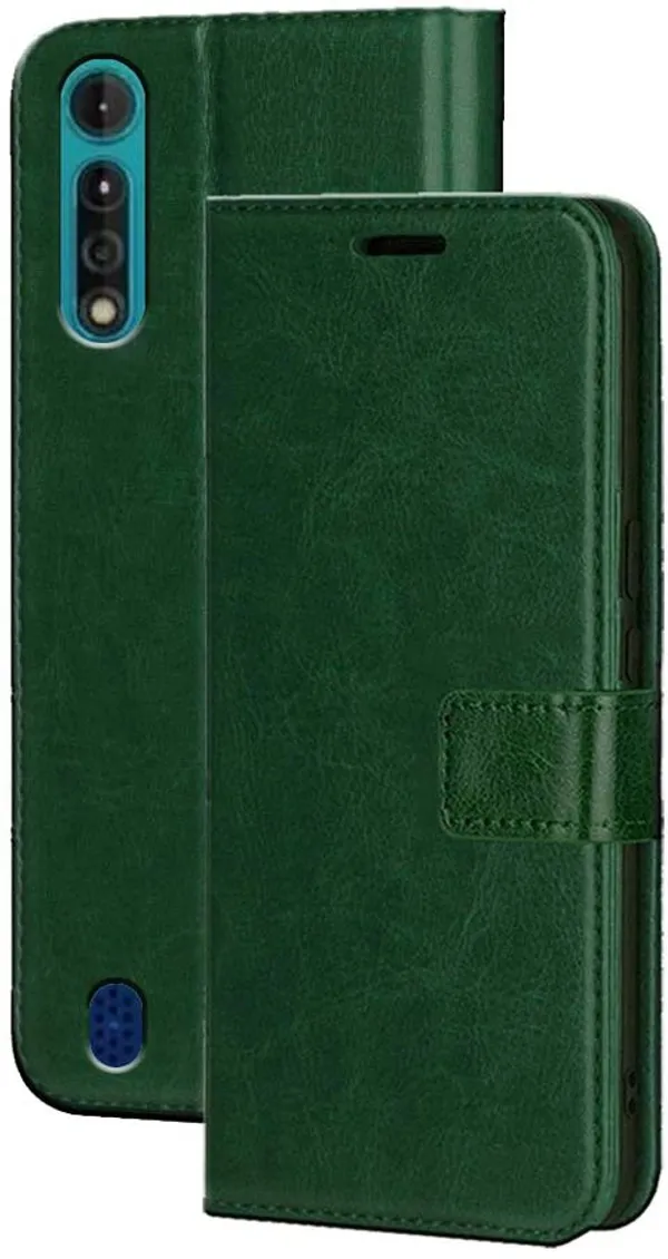 Green_Artificial_Leather_Moto_G8_Power_Lite_Flip_Cover
