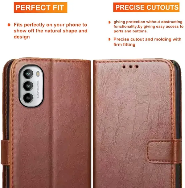 Brown_Artificial_Leather_Moto_G82_Back_Cover