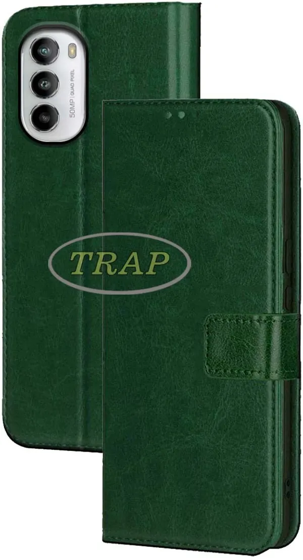 Green_Artificial_Leather_Moto_G82_Back_Cover