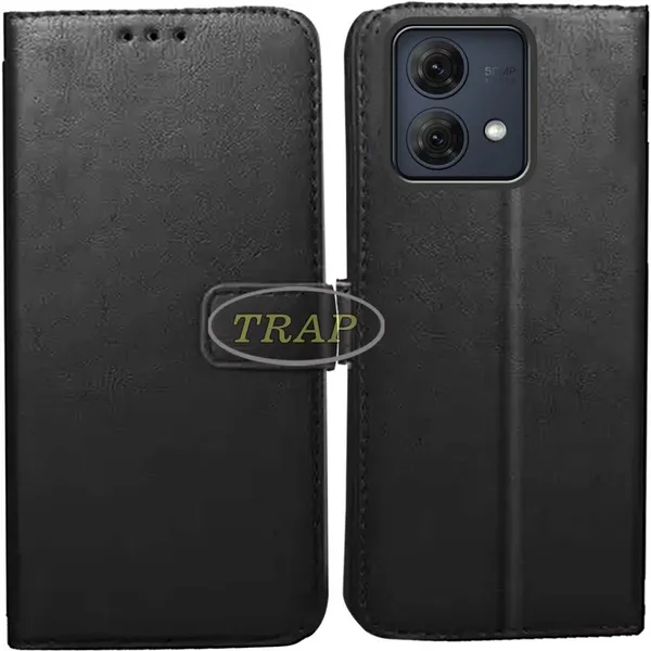 Black_Artificial_Leather_Moto_G84_5G_Back_Cover