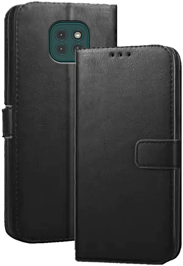 Black_Artificial_Leather_Moto_G9_Flip_Cover