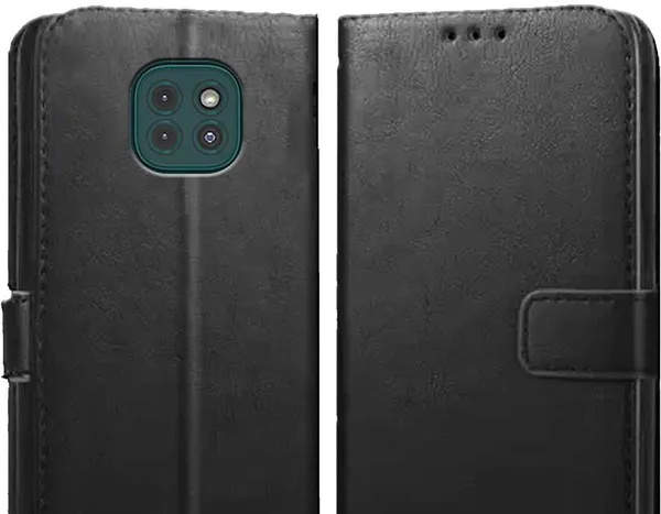 Black_Artificial_Leather_Moto_G9_Flip_Cover