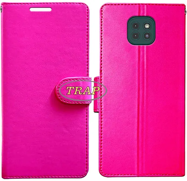 Pink_Artificial_Leather_Moto_G9_Back_Cover