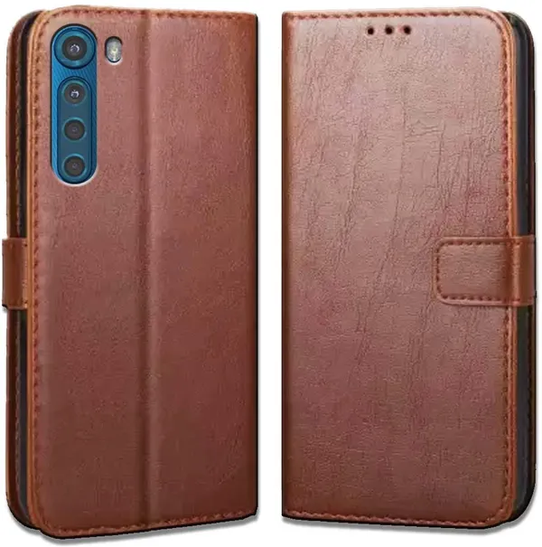 Brown_Leather_Motorola_Moto_One_Fusion_Plus_Flip_Cover