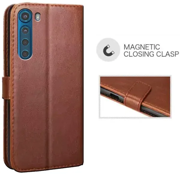 Brown_Leather_Motorola_Moto_One_Fusion_Plus_Flip_Cover