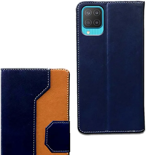 Multicolor_Artificial_Leather_Samsung_Galaxy_M12_Flip_Cover