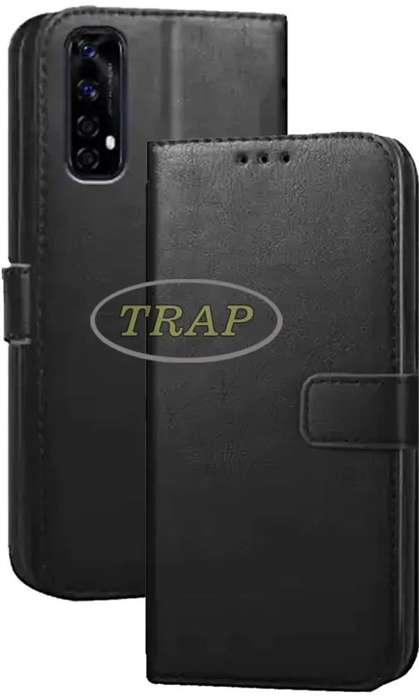 Black_Artificial_Leather_Narzo_30_4G_Back_Cover