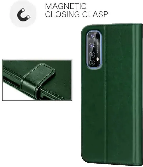 Green_Artificial_Leather_Narzo_30_4G_Back_Cover