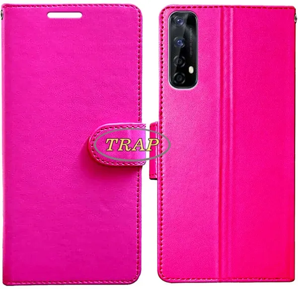 Pink_Artificial_Leather_Narzo_30_Pro_Back_Cover