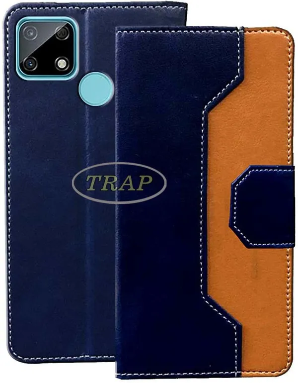 Multicolor_Artificial_Leather_Narzo_30A_Flip_Cover