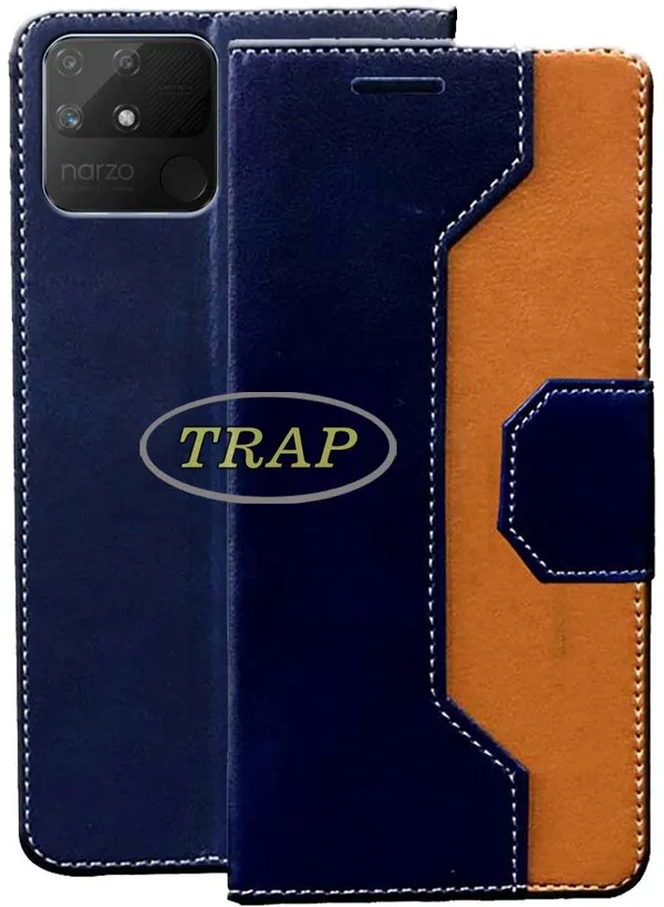 Multicolor_Artificial_Leather_Narzo_50A_Back_Cover