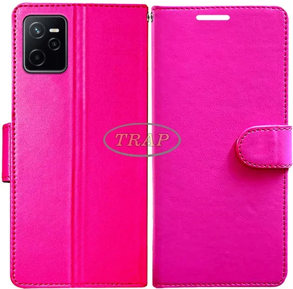 Pink_Artificial_Leather_Narzo_50A_Prime_Back_Cover