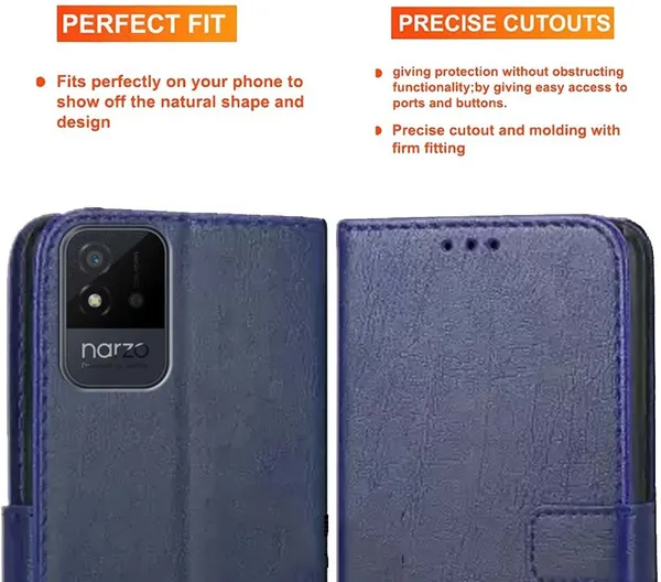 Blue_Artificial_Leather_Narzo_50i_Back_Cover