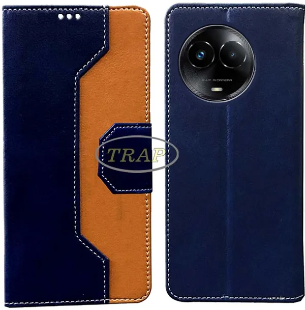 Multicolor_Artificial_Leather_Realme_Narzo_60X&C67&Realme_11X_Back_Cover