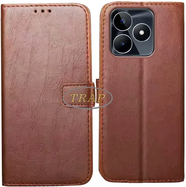 Brown_Artificial_Leather_Realme_Narzo_N53_Back_Cover