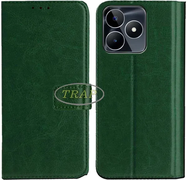 Green_Artificial_Leather_Realme_Narzo_N53_Back_Cover