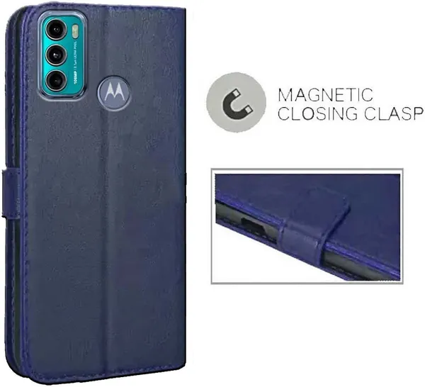 Blue_Artificial_Leather_Moto_G40&Moto_G40_Fusion_Flip_Cover
