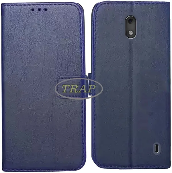 Blue_Artificial_Leather_Nokia_2_Flip_Cover