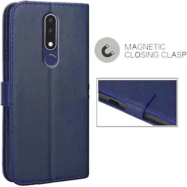 Blue_Artificial_Leather_Nokia_3.1_Plus_Back_Cover