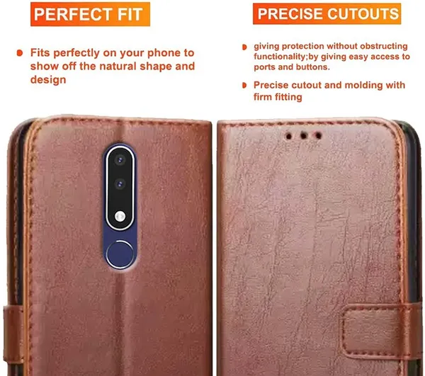 Brown_Artificial_Leather_Nokia_3.1_Plus_Back_Cover