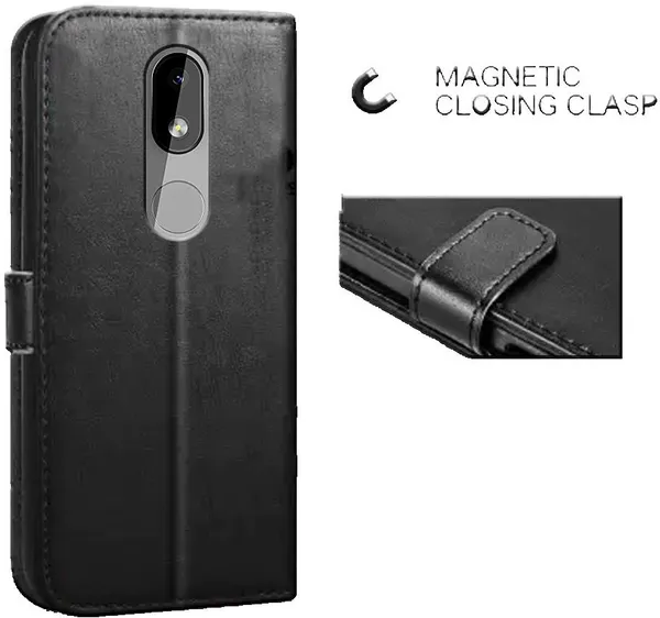 Black_Leather_Nokia_3.2_Flip_Cover