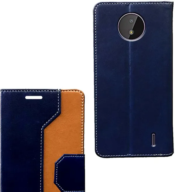 Multicolor_Artificial_Leather_Nokia_C10_Flip_Cover
