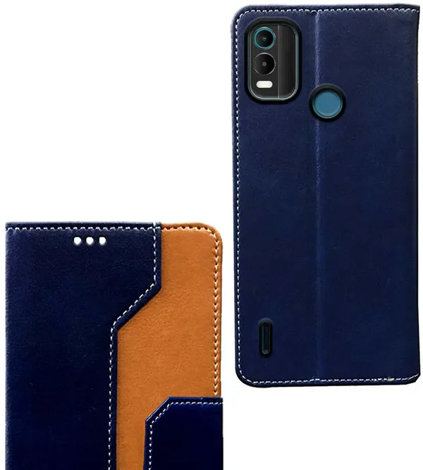 Multicolor_Artificial_Leather_Nokia_C21_Plus_Back_Cover