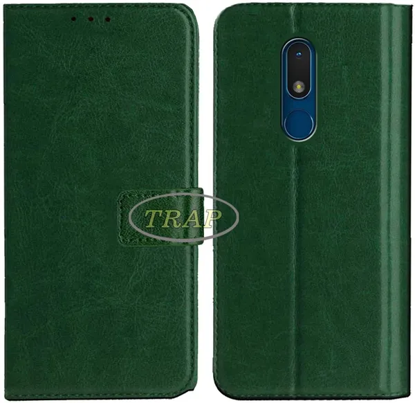 Green_Artificial_Leather_Nokia_C3_Back_Cover