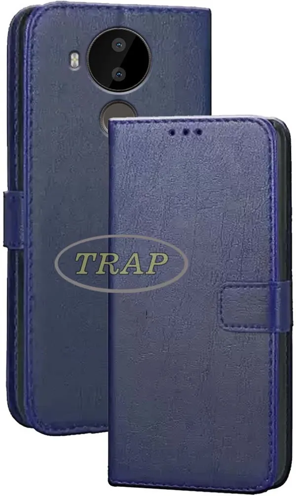 Blue_Artificial_Leather_Nokia_C30_Back_Cover