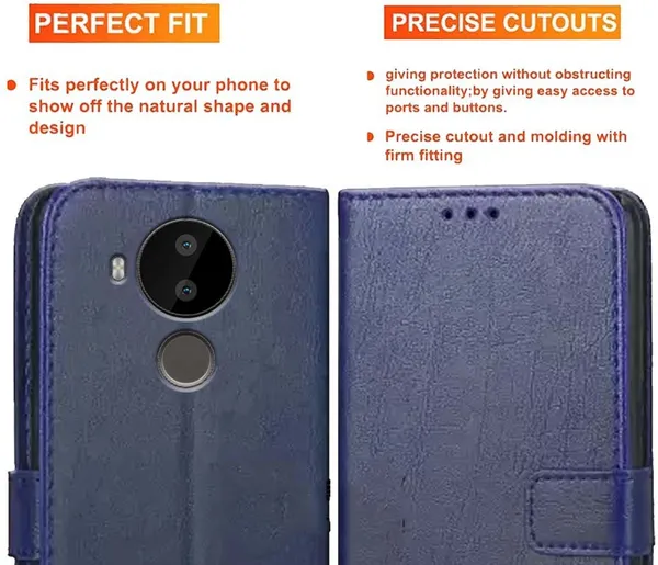 Blue_Artificial_Leather_Nokia_C30_Back_Cover