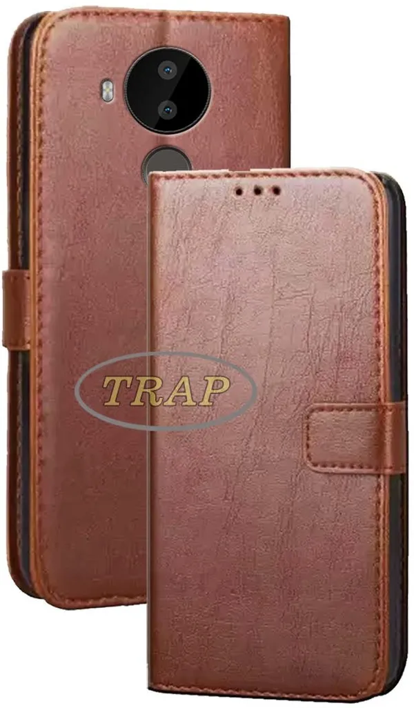 Brown_Artificial_Leather_Nokia_C30_Back_Cover