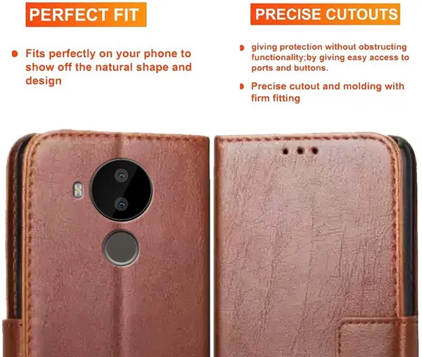 Brown_Artificial_Leather_Nokia_C30_Back_Cover