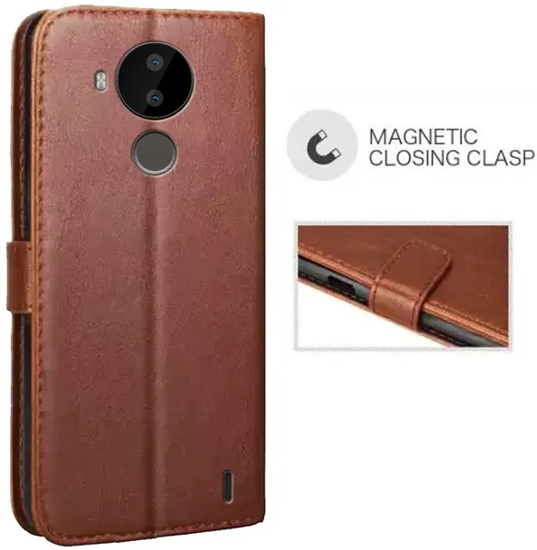 Brown_Artificial_Leather_Nokia_C30_Back_Cover