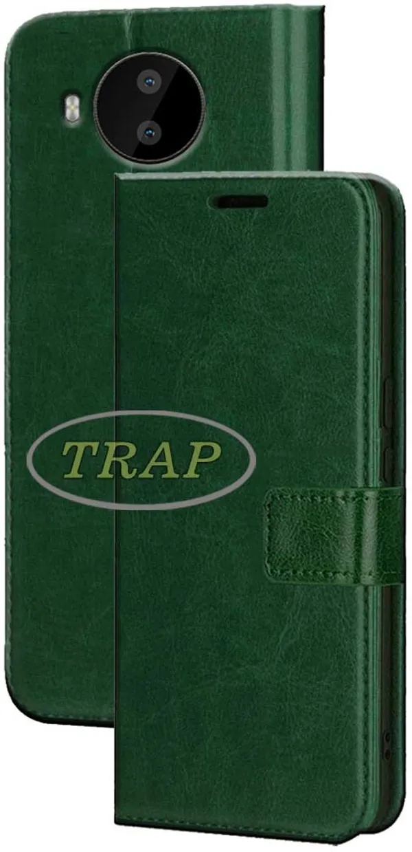 Green_Artificial_Leather_Nokia_C30_Back_Cover