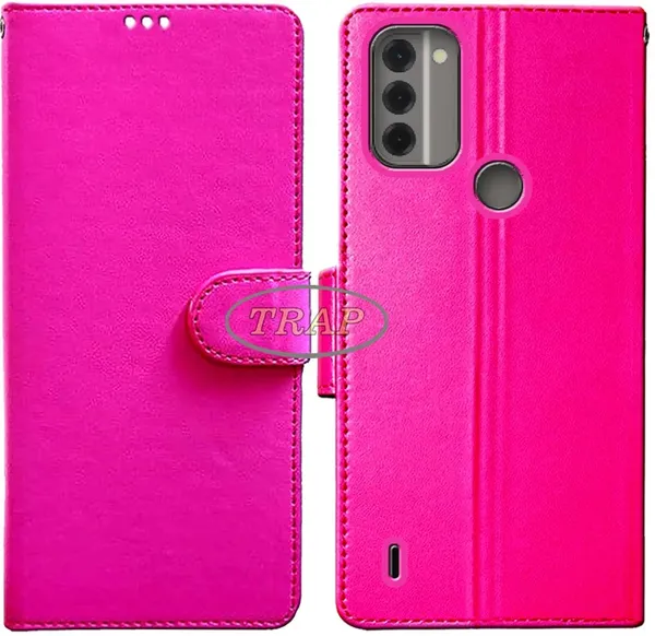Pink_Artificial_Leather_Nokia_C31_Back_Cover