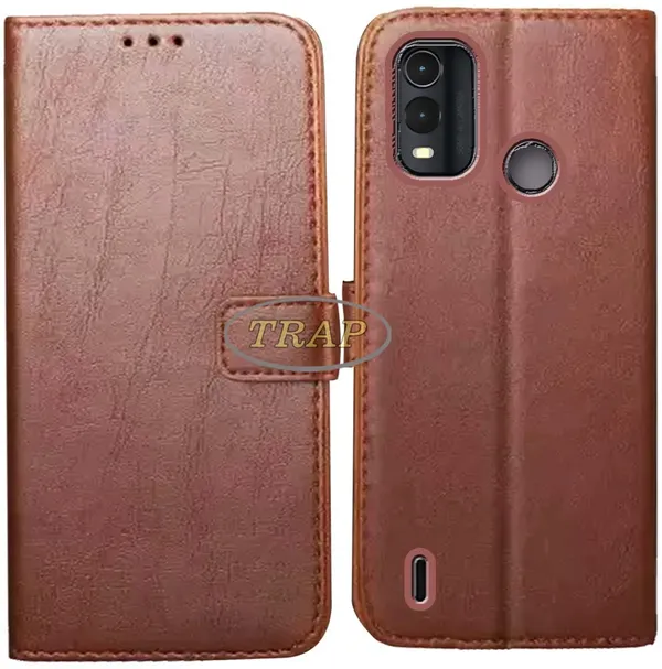 Brown_Artificial_Leather_Nokia_G11_PLUS_Back_Cover
