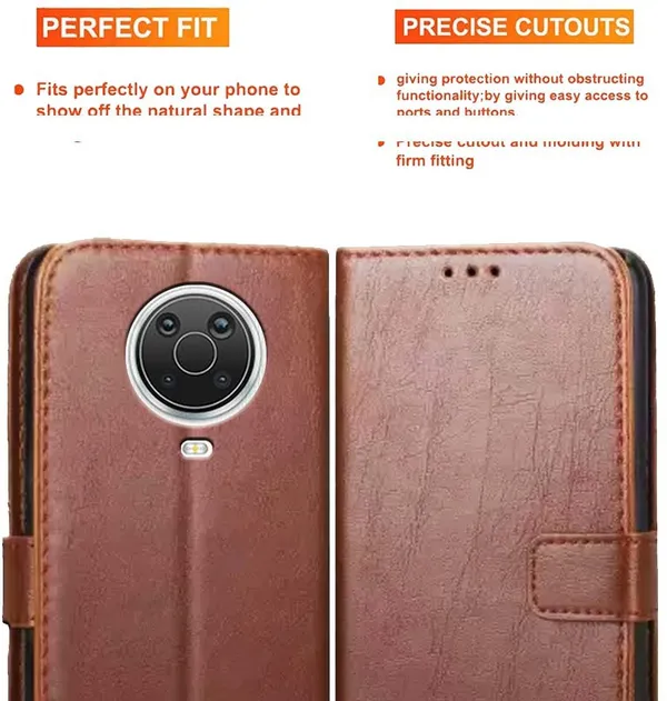 Brown_Artificial_Leather_Nokia_G20_Back_Cover