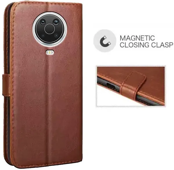 Brown_Artificial_Leather_Nokia_G20_Back_Cover