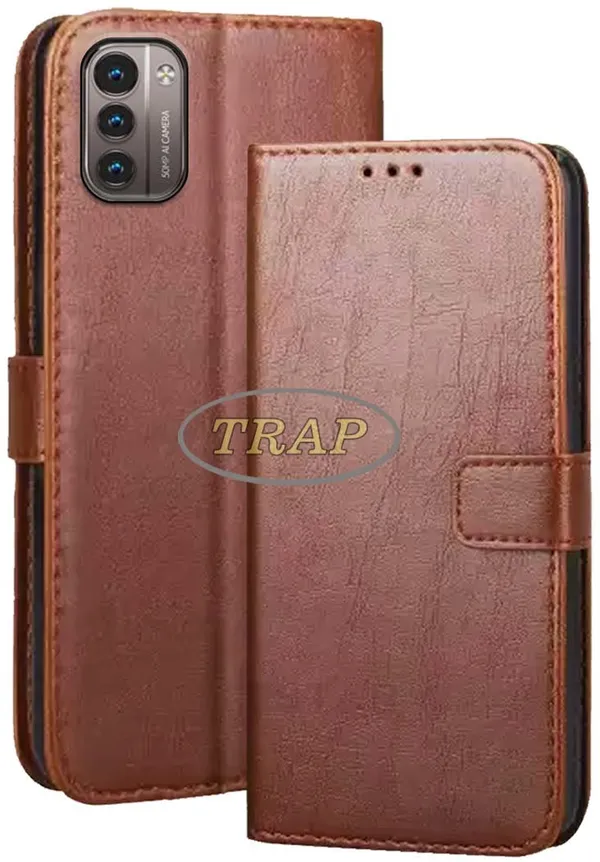 Brown_Artificial_Leather_Nokia_G21_Back_Cover