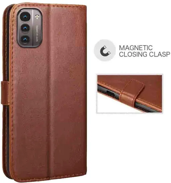 Brown_Artificial_Leather_Nokia_G21_Back_Cover