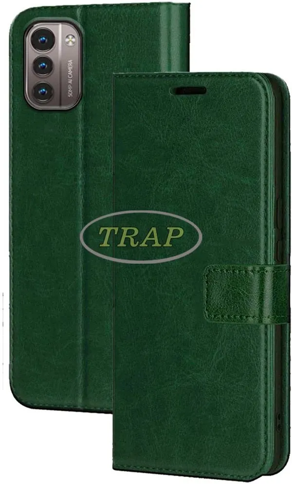 Green_Artificial_Leather_Nokia_G21_Back_Cover